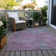 Machine Washable Indoor/Outdoor Cinead ACN1710 Lavender Rug