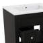 Ensemble de meuble-lavabo autoportant contemporain 24 pouces avec lavabo et deux tiroirs de rangement réglables pour les petites salles de bain-1501833619