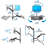 Mount-It Full Motion Wall Mount Workstation with Keyboard Tray and CPU Holder | Fits 32 in. Screens
