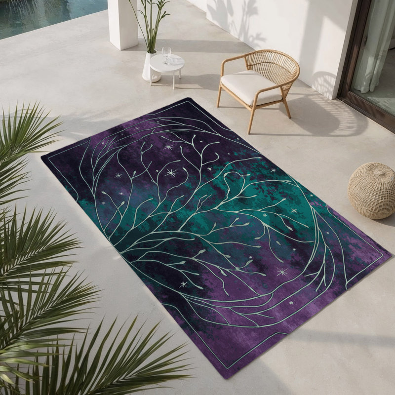 Tapis intérieur et extérieur Enchanted Roots, Rectangle 9 pi x 12 pi