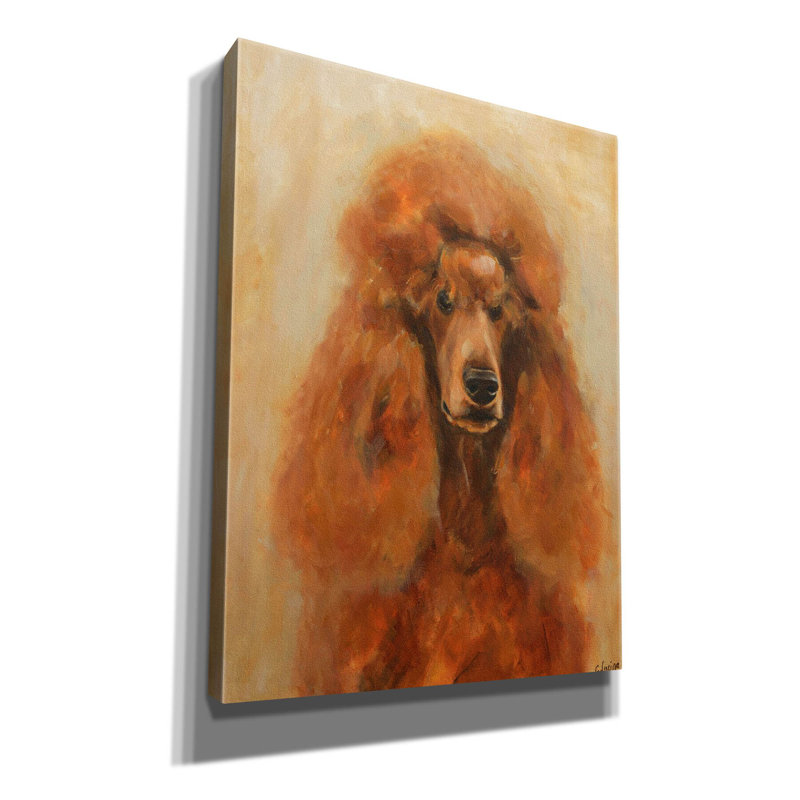 "Union caniche" par Solveiga, Red Barrel Studio, art mural sur toile, 26 po x 30 po, H 16 po x l 12 po x P 0,75 po
