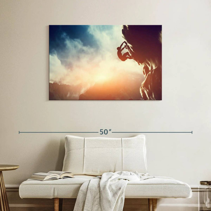 Senne Sunset Rock Climbing, 26" H x 39" W