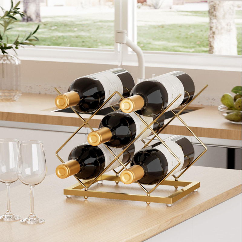Blatchley Wine Bottle Rack, Gold