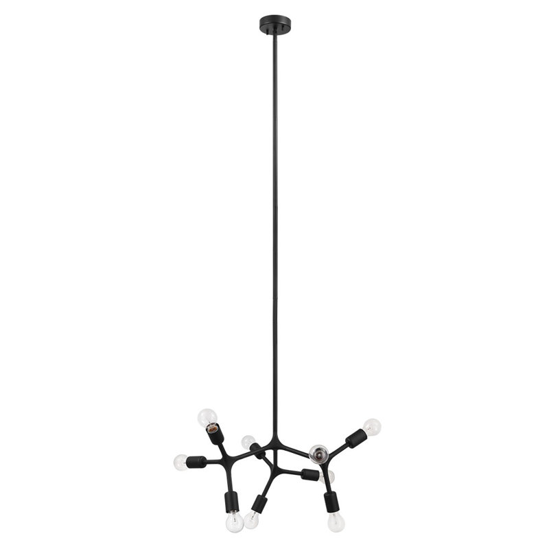 Lustre linéaire 9 lumières spoutnik moderne Barcus