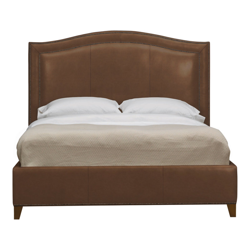Caroline/Casey Queen Leather Bed, Gatsby Brown Sugar, Havana, Yes