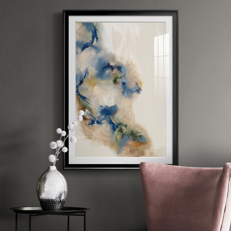 Onward II - impression, Cadre noir, H 24,5 po x l 18,5 po x P 1 po