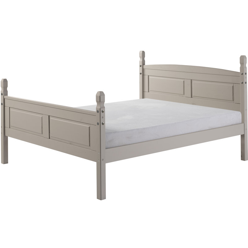 Bridewell Solid Wood Bed, Double (4'6), Grey