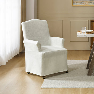 Gatlinburg 26" W Solid and Manufactured Wood Dining Chair with Casters