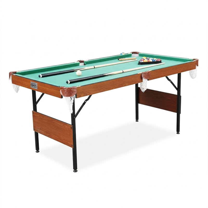 RACK Crucis in Folding Billiard/Pool Table, Green