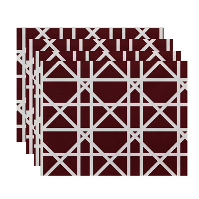 Pflugerville Polyester Geometric Rectangle Placemat