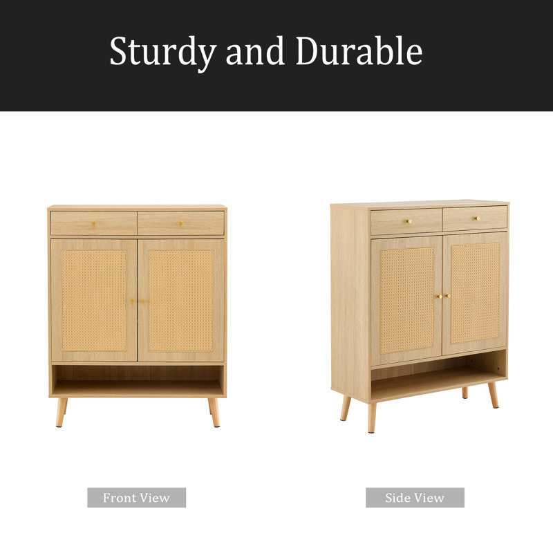 Armoire à chaussures multifonctionnelle minimaliste moderne en panneau de fibres à densité moyenne - se fond parfaitement dans les maisons de style nordique, japonais et industriel, dimensions du produit: 34,6 po x 13,7 po x 43 po