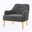 Chaise d'appoint moderne avec fauteuil rembourré-129859713