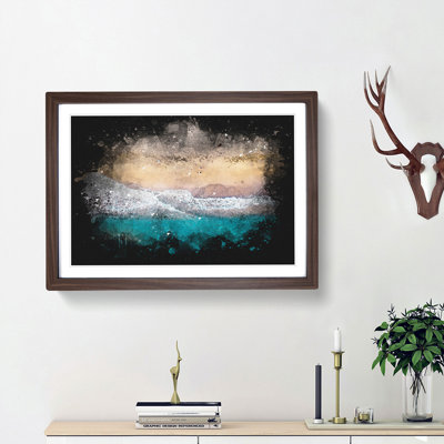 Walking upon a Beach in Corfu Greece - Picture Frame Graphic Art Print