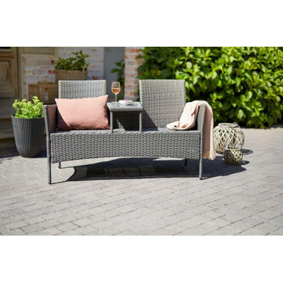 Pizarro Rattan Tete-a-Tete Bench