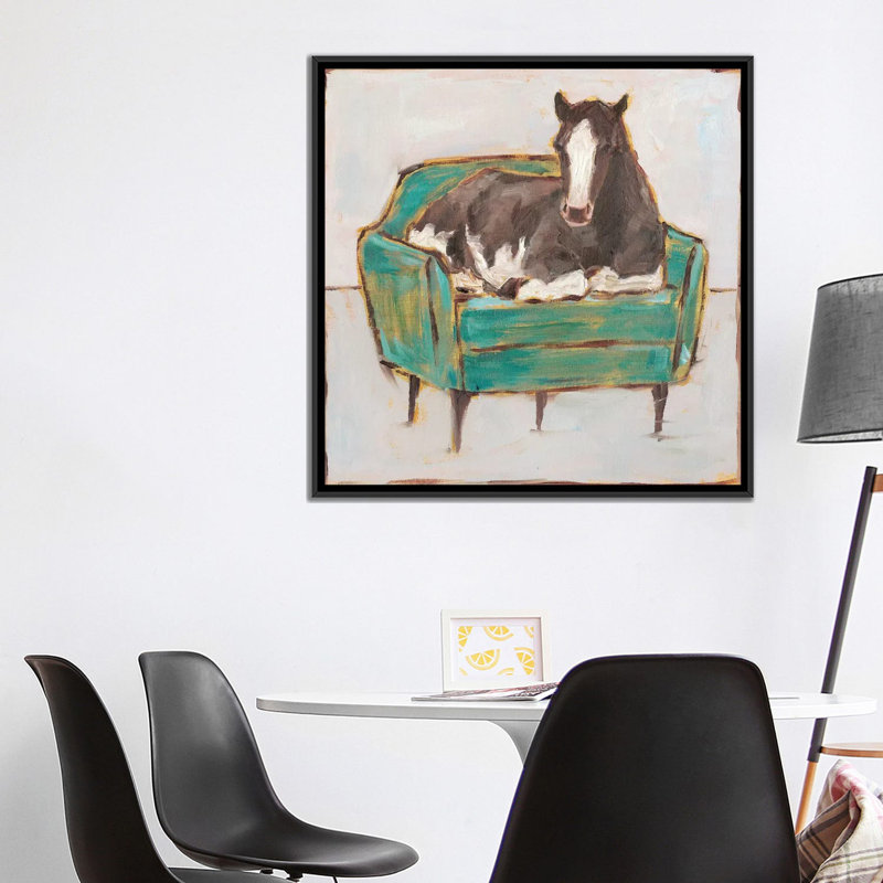 «Creature Comforts I» par Ethan Harper - reproduction d'art, Pas de tapis, H 37 po x l 37 po x P 1,5 po