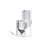 Brindley 1-Light Chrome Arm Sconce with a Clear Glass Shade