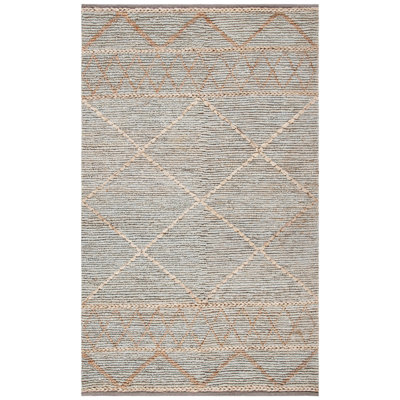 Kilim Hand Woven Jute Geometric Rug