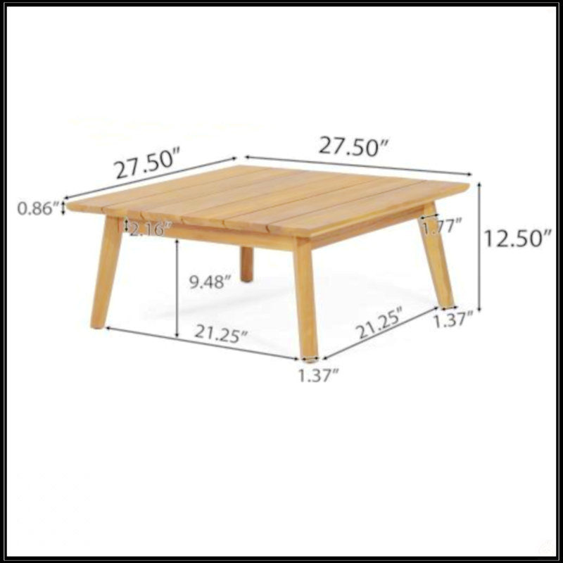 TABLE DE CAFÉ CROWNE avec conception ouverte et matériaux mixtes pour une utilisation intérieure et extérieure, parfaite pour recevoir et se détendre.