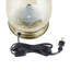 Lampe d'appoint en verre craquelé vieilli 7,9 po Mangino