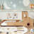 Twin-Size Kids Car Floor Bed with Storage Drawers, Window & Desk, Fun Child Car-Shaped Design, Natural-2042061764-2042061765