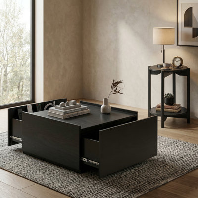 Erim 2-Piece Wood Coffee Table Set