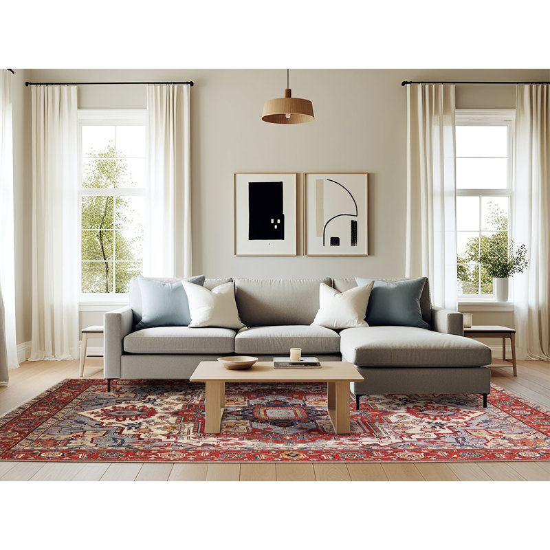 Oriental Indoor Rug, Rectangle 6' x 9'
