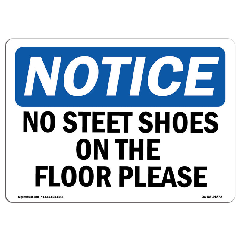 Pas de chaussures de ville sur les planchers
