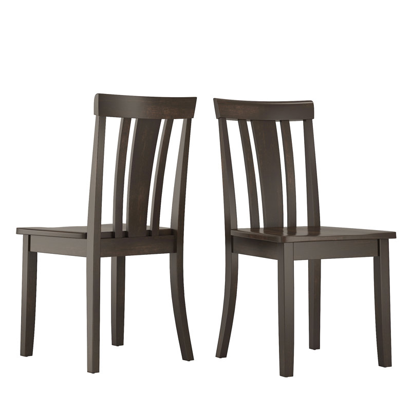 Alexa-Mae 17.15'' H Solid Wood Side Chair, Antique Black
