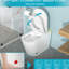 Toilette intelligente avancée avec bidet - ouverture et fermeture automatiques, siège chauffant, lavage à l'eau tiède, sécheuse, affichage à DEL, haute technologie de nuit, chasse d'eau à capteur de pied-122506310