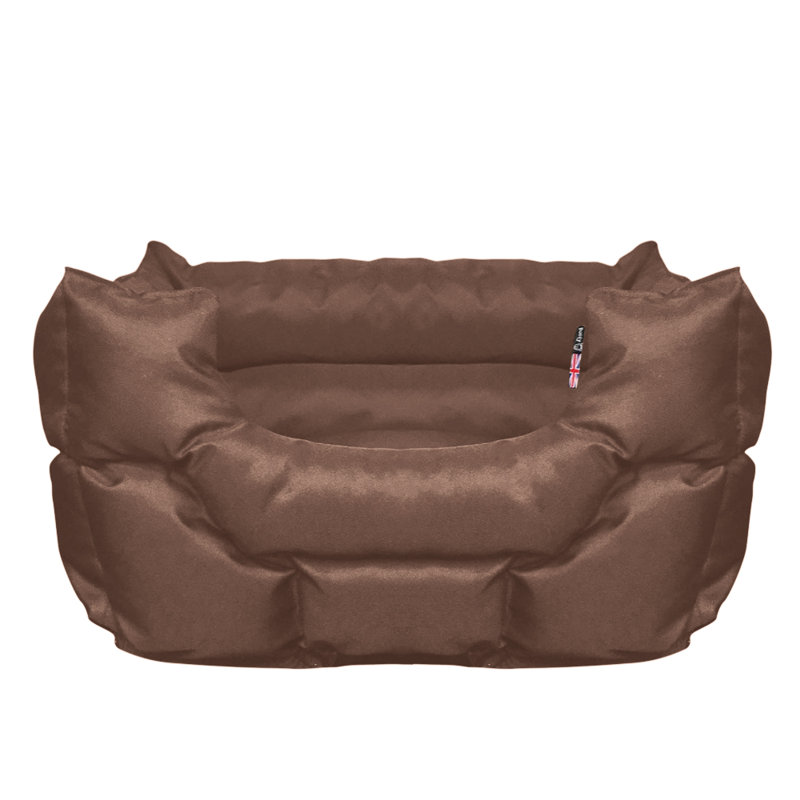 Cabrera Polyester Pet Bed, 64cm W x 48cm D x 28cm H, Brown