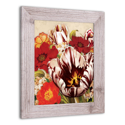 Red Bouquet, reproduction encadrée