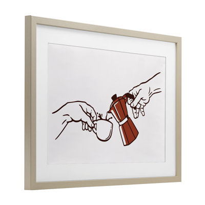 Création de café parodie classique, reproduction sous verre, conception de Tobe Fonseca