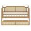 Classic Design Daybed Featuring a Pull-Out Trundle for Small Areas and Visitor Accommodation-609261735