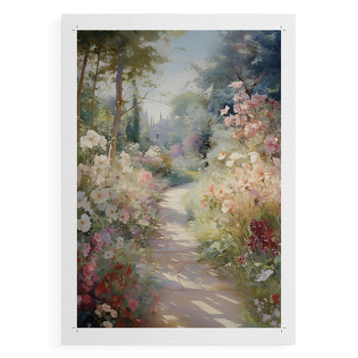 Imprimé floral rétro CCXCV III - Reproduction de toile seulement - NON-CADRE