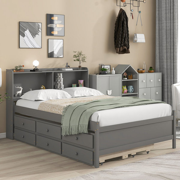 Lark Manor Aideyn Solid Wood Bed | Wayfair