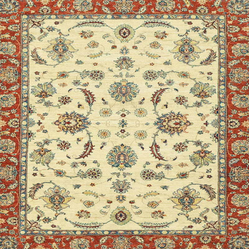 Tapis abstrait moderne 2385, Carré 6 pi