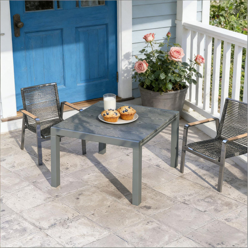 Outdoor Table,Aluminum Frame Rectangle Outdoor Table