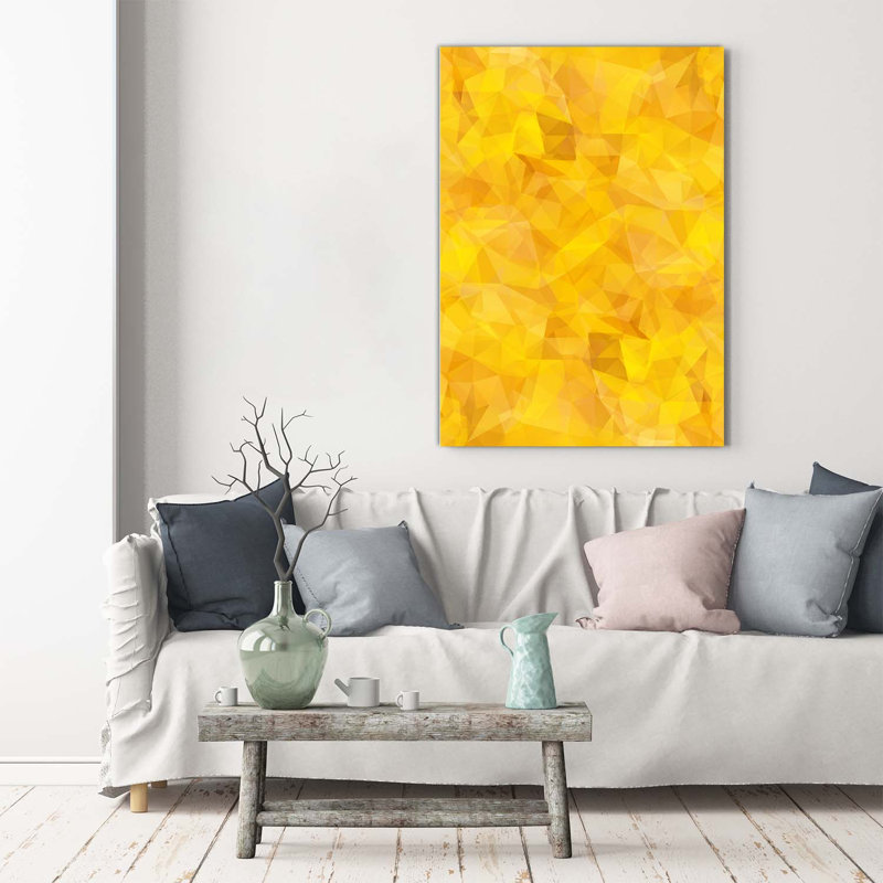 Abstraction Triangles - Wrapped Canvas Print