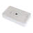 Sleek 24"X14" Ceramic Rectangular Sink - Vessel Type, Acid Resistance, For Multiple Environments White, Stain , Different Settings