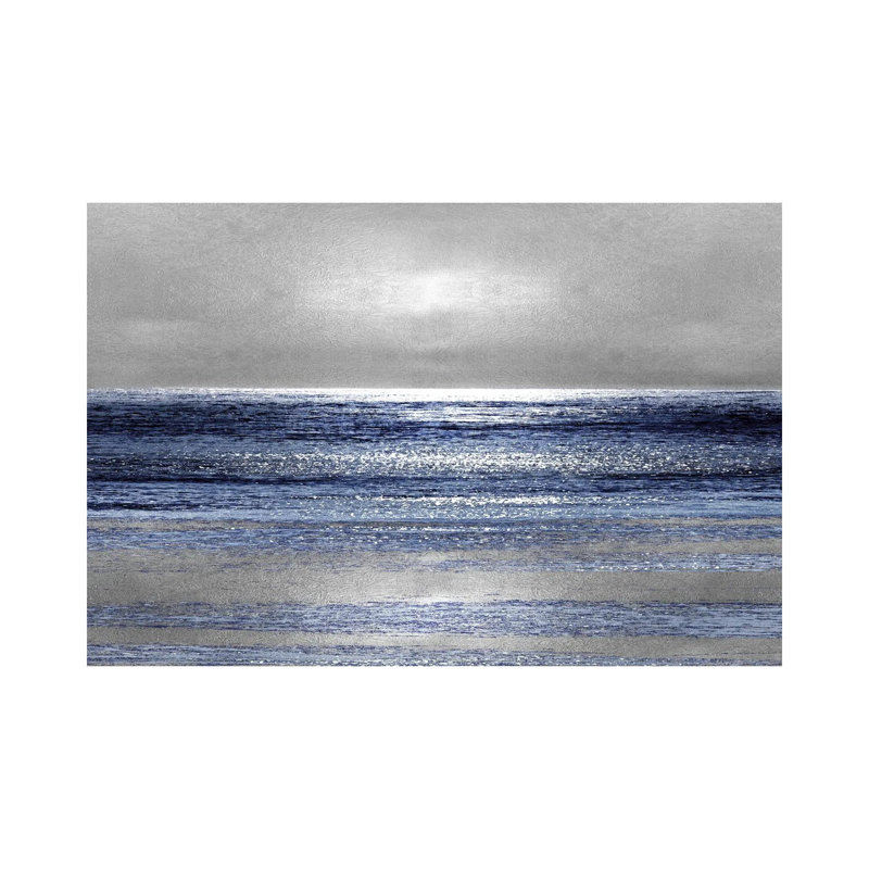 Silver Seascape II by Michelle Matthews - Wrapped Canvas Print, 66.04 cm H x 45.72 cm W, Wrapped Canvas 1