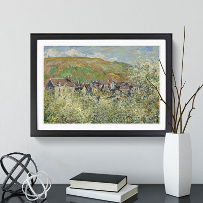 Flowering Plum Trees by Claude Monet - Framed Print