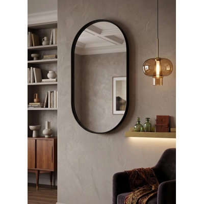 Plastic Oval Wall Mirror