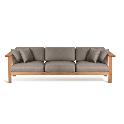 Maro Teak 4 - Person Patio Conversation Set with Cushions