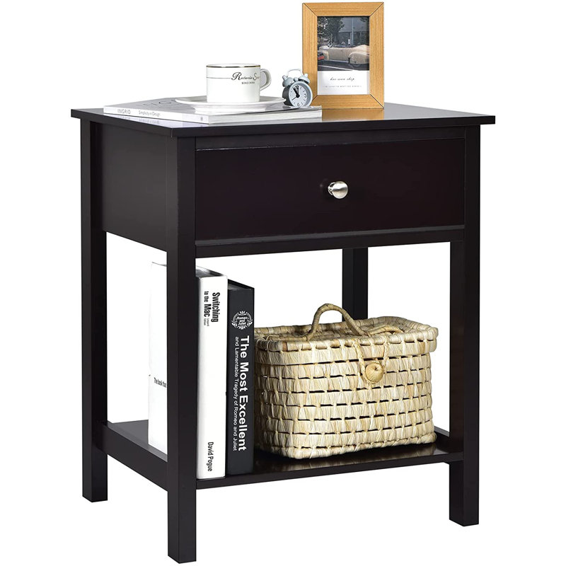 Golsby 48cm W Manufactured Wood Bedside Table