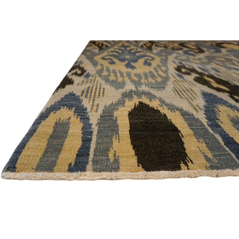 Jazz Couture Hand Knotted Wool Area Rug, Rectangle 4' x 6'