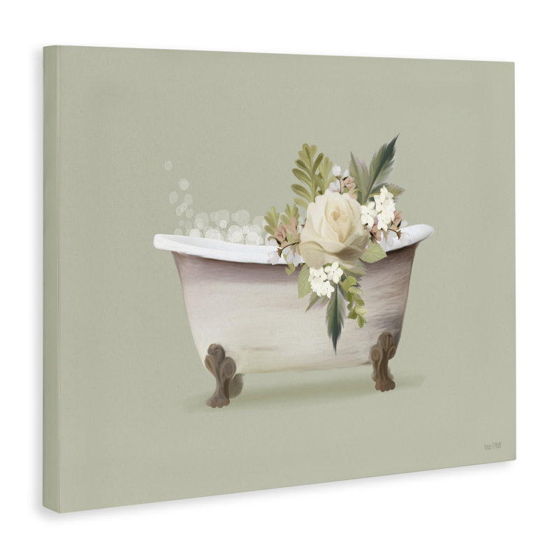  Art floral sur toile Floral Rose par House Fenway, H 30 po x l 40 po