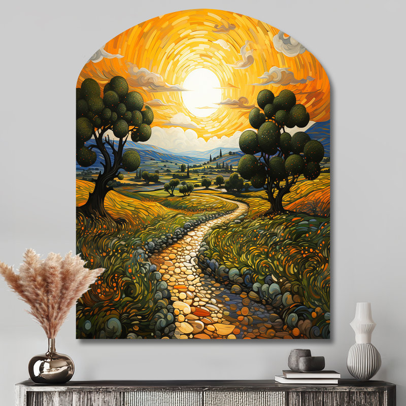 Vangogh Olive Grove In Province - Vangogh, H 43 po x l 33 po