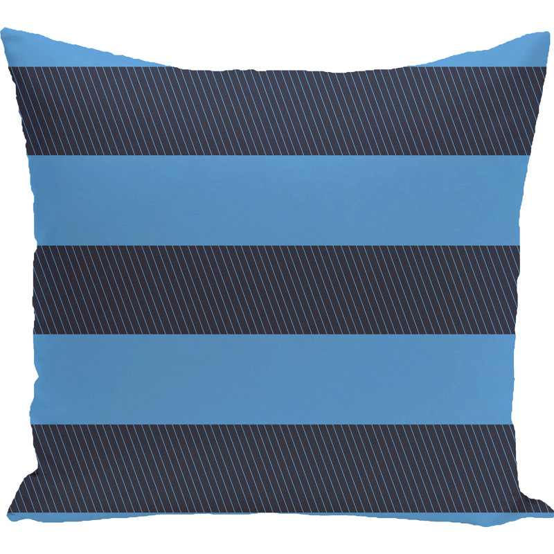 Awning Outdoor Reversible Throw Pillow, Azure, 16" x 16"