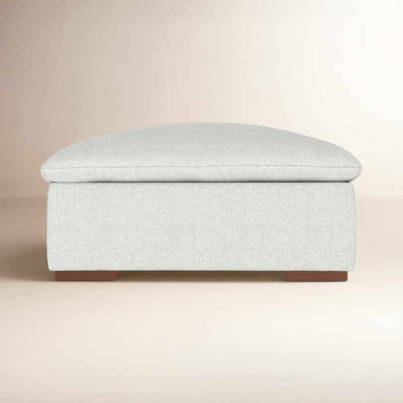 Repose-pieds en tissu gris performance Jasmine