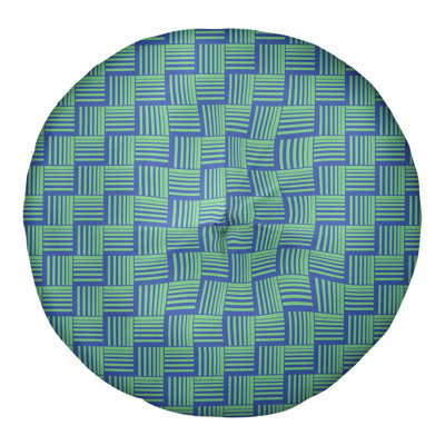 Coussin de sol classique à rayures Baskettressées